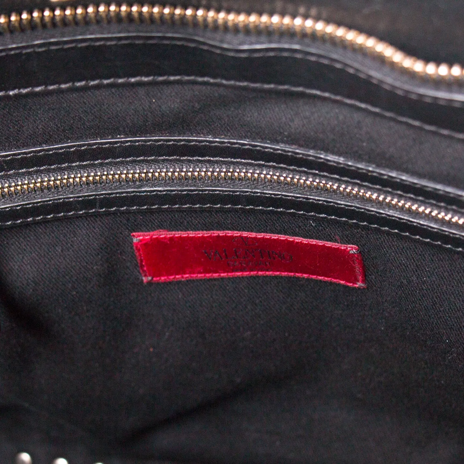 Valentino Black Rockstud Tote Bag