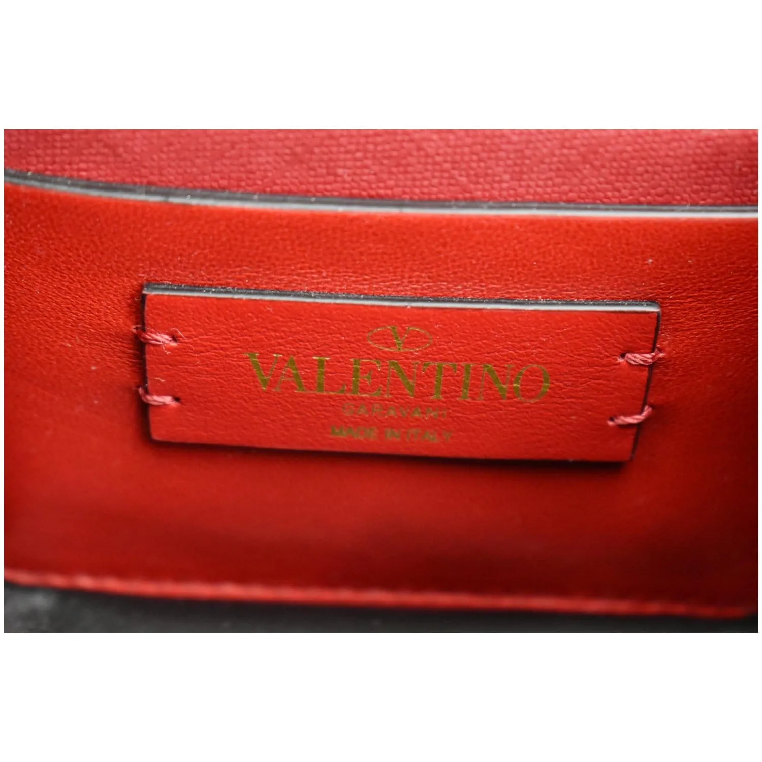 VALENTINO Garavani Vsling Micro Leather Shoulder Bag Black