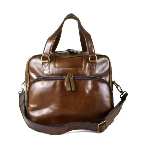 Vancouver Travel Bag in Chocolate Leather - Final Sale: No Returns or Exchanges - 20% off last unit limited edition