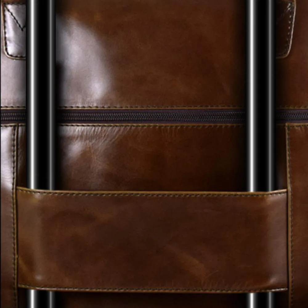 Vancouver Travel Bag in Chocolate Leather - Final Sale: No Returns or Exchanges - 20% off last unit limited edition