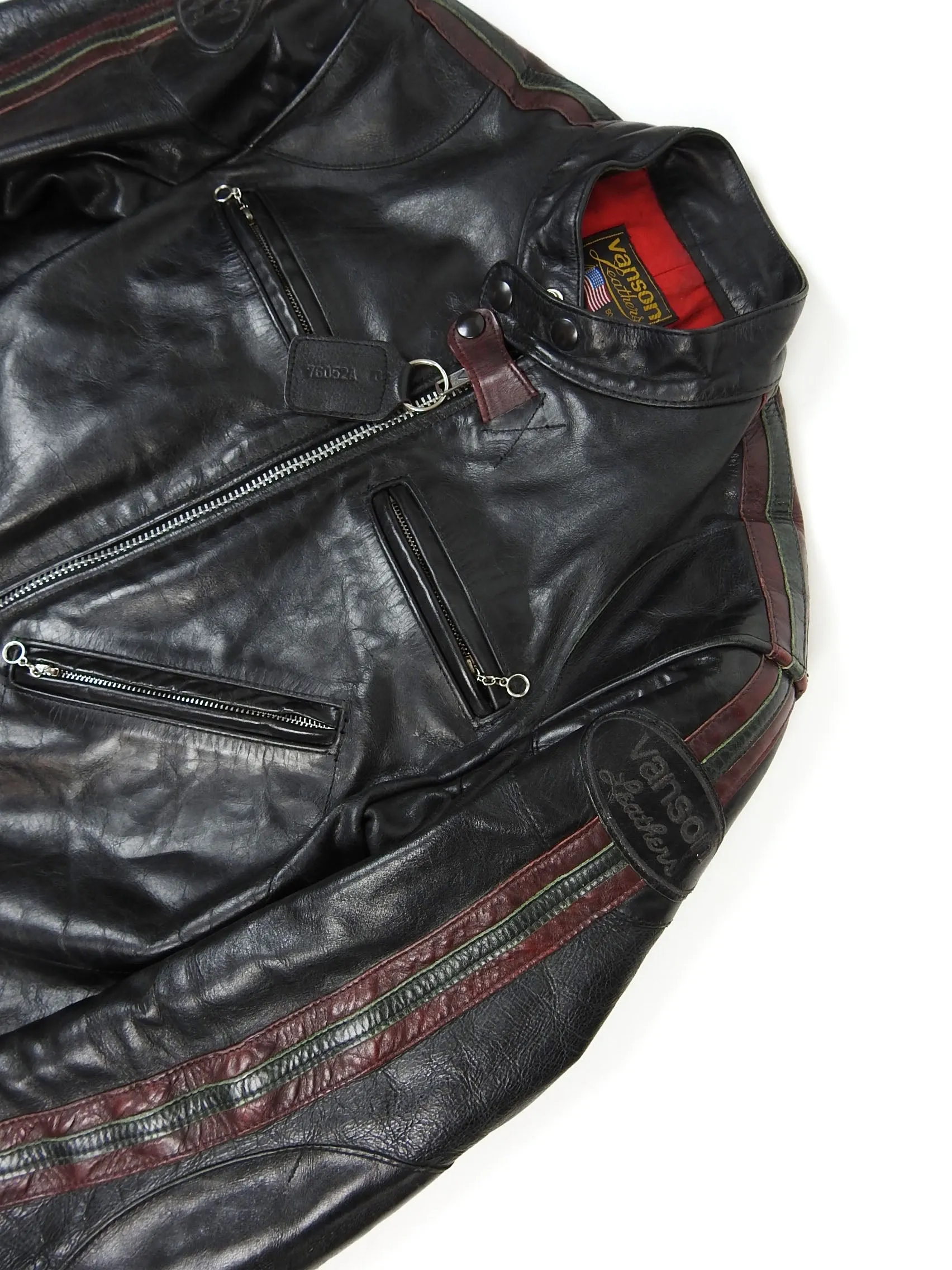 Vanson 4015 Classic Leather Jacket Size Medium