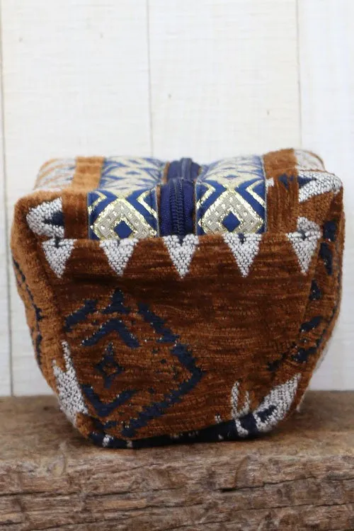 VELVET COSMETIC BAG ORANGE