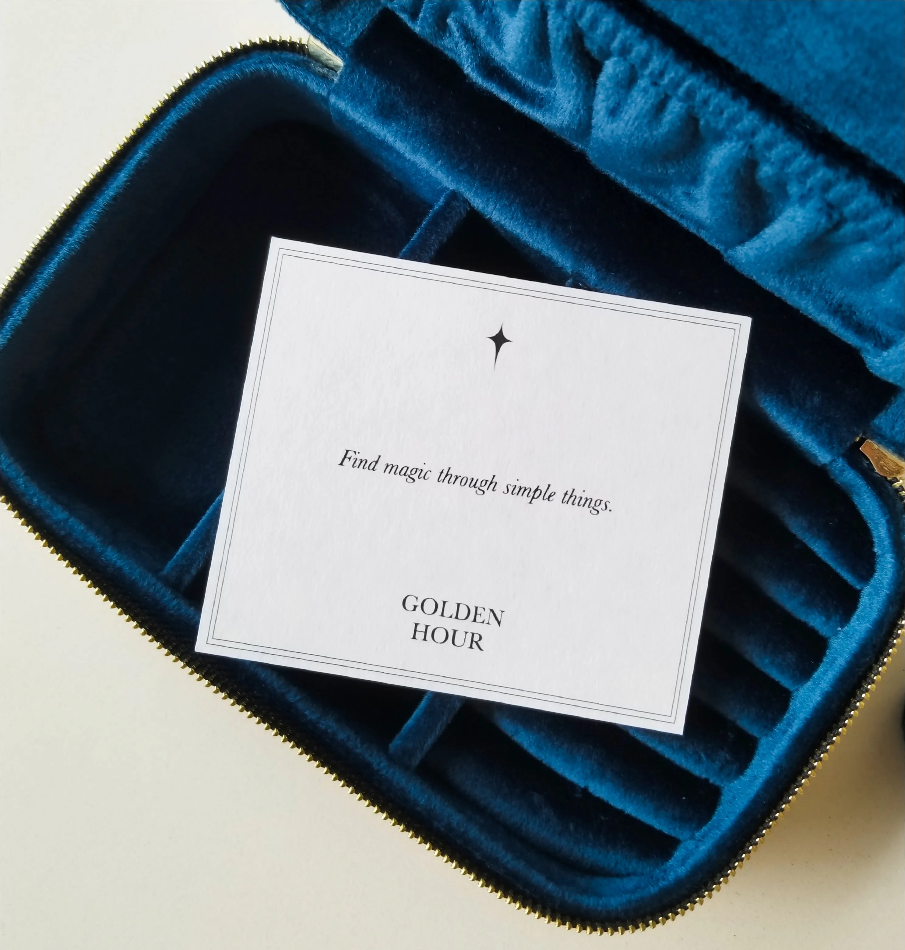 Velvet Jewellery Case Set • Midnight Blue