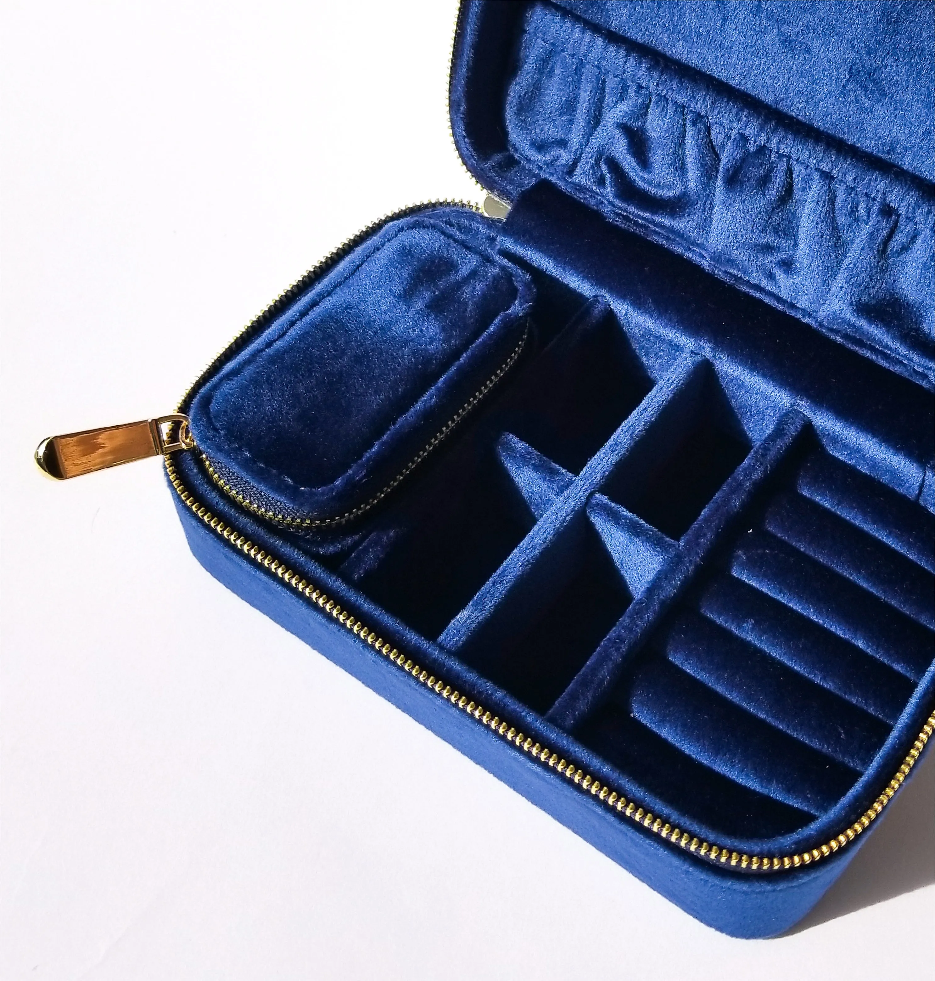 Velvet Jewellery Case Set • Midnight Blue