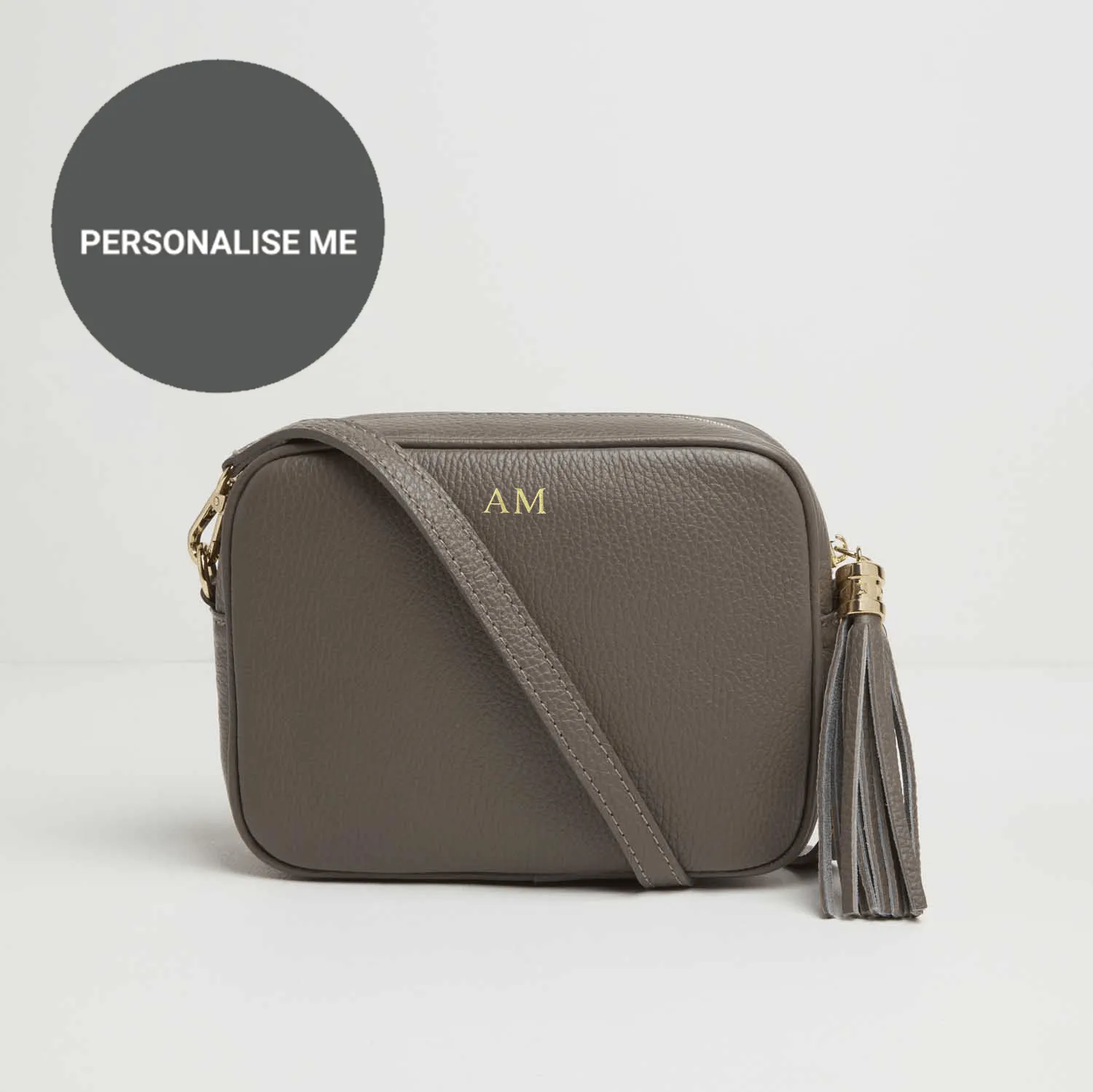 Verona Crossbody Tassel Cinder Bag with Pastel Strap