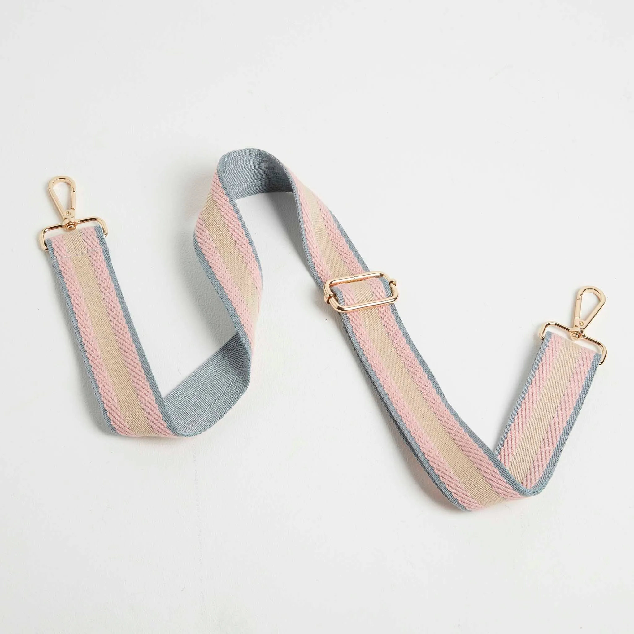 Verona Crossbody Tassel Cinder Bag with Pastel Strap