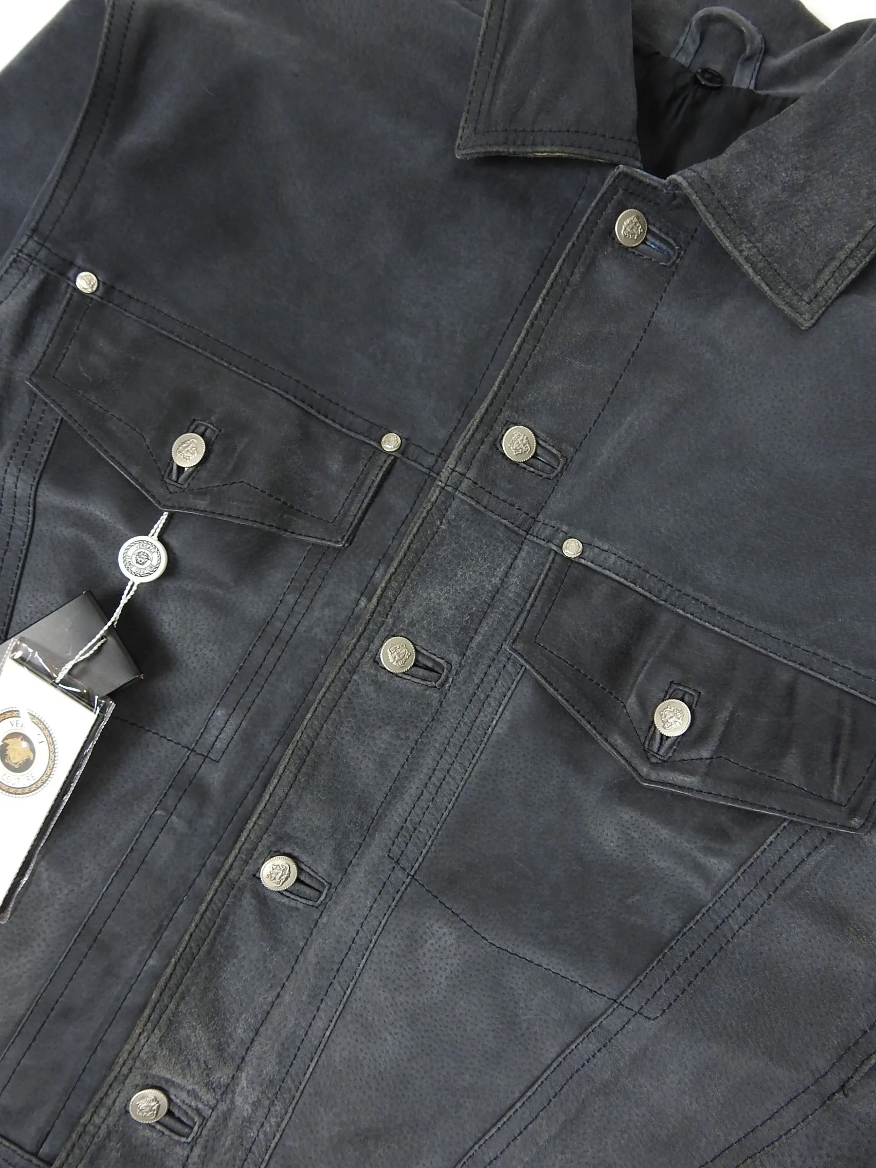 Versace Jeans Couture Leather Trucker Size Medium