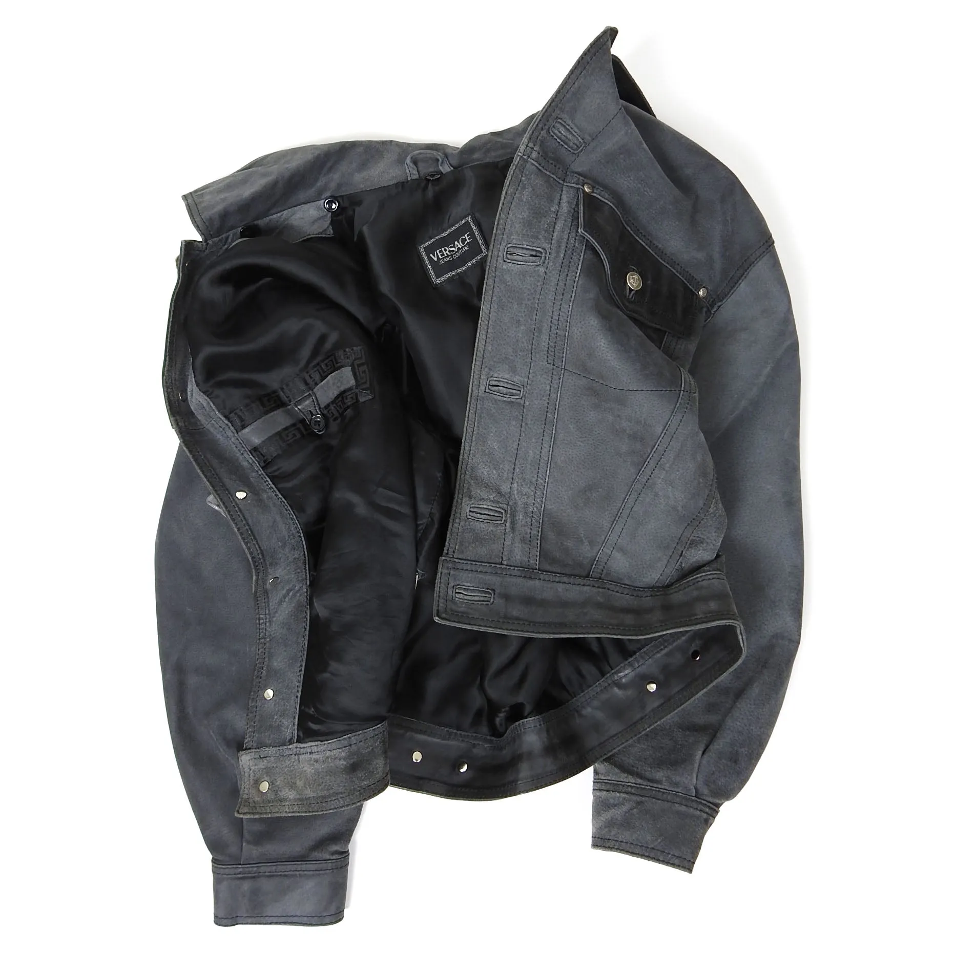 Versace Jeans Couture Leather Trucker Size Medium