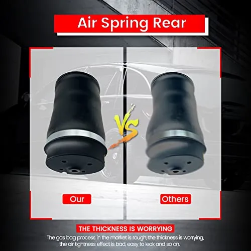 VIGOR Rear Air Suspension Spring Bag Compatible with Mercedes Benz R320 R350 R500 R550 R63 AMG Car, OEM Number 2513200025, 2513200325, 2513200425