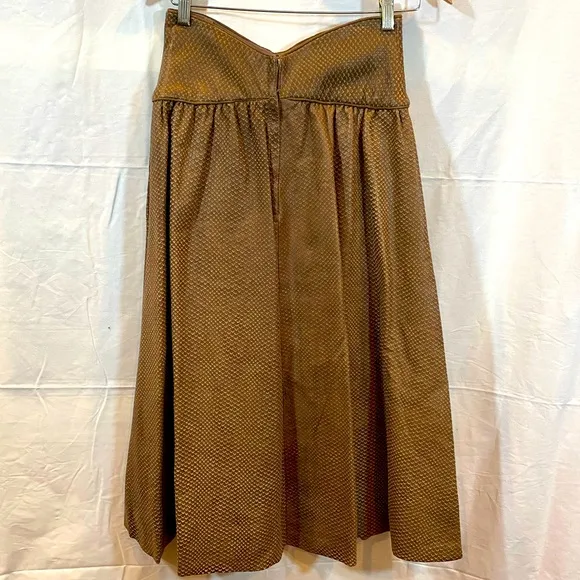 Vintage brown leather Pamela swift ltd skirt and jacket