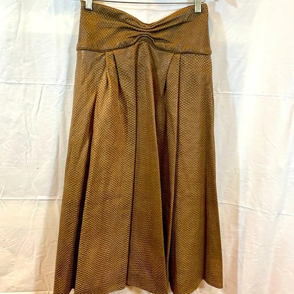 Vintage brown leather Pamela swift ltd skirt and jacket