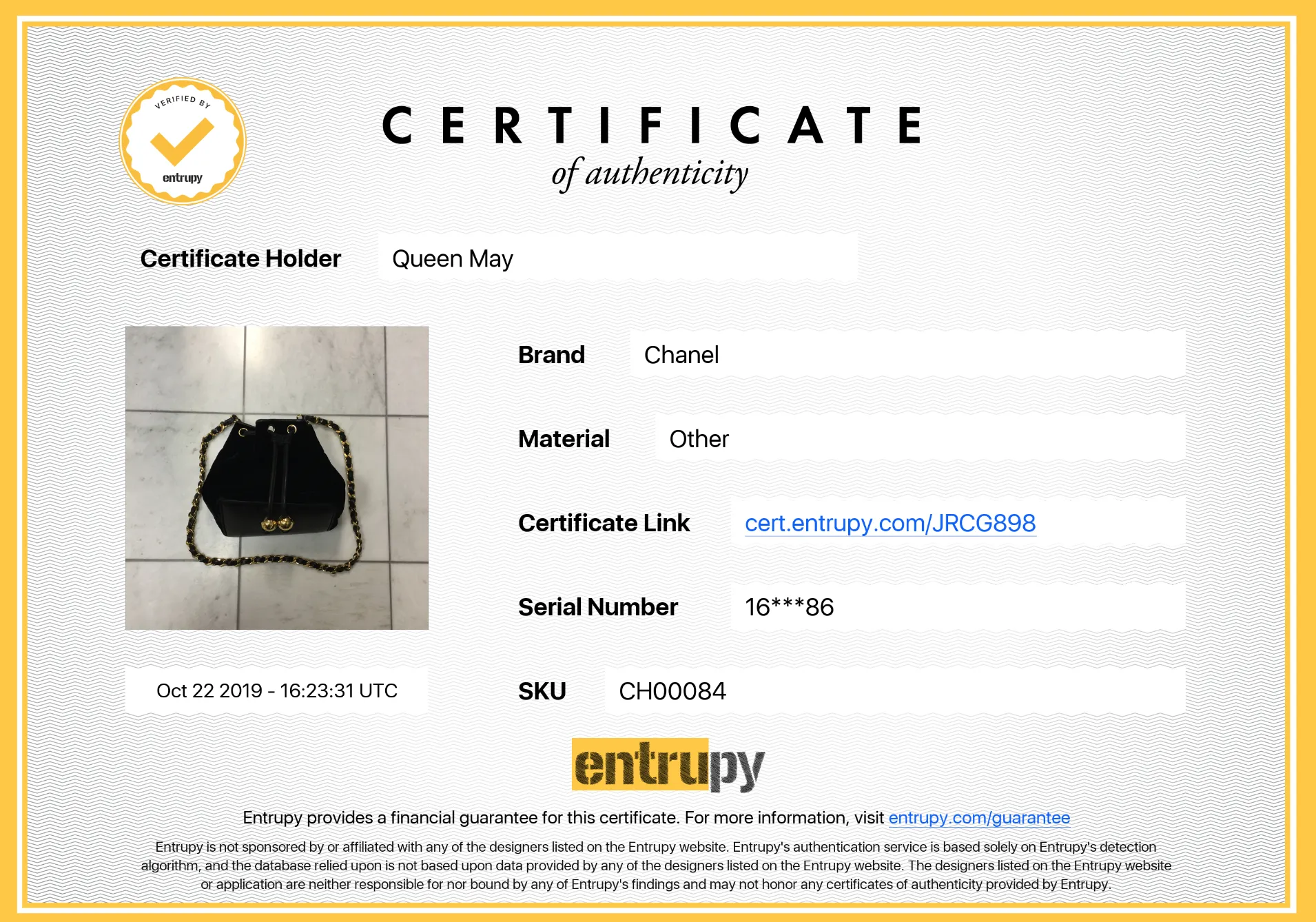 Vintage Chanel Black Velvet Bucket Bag