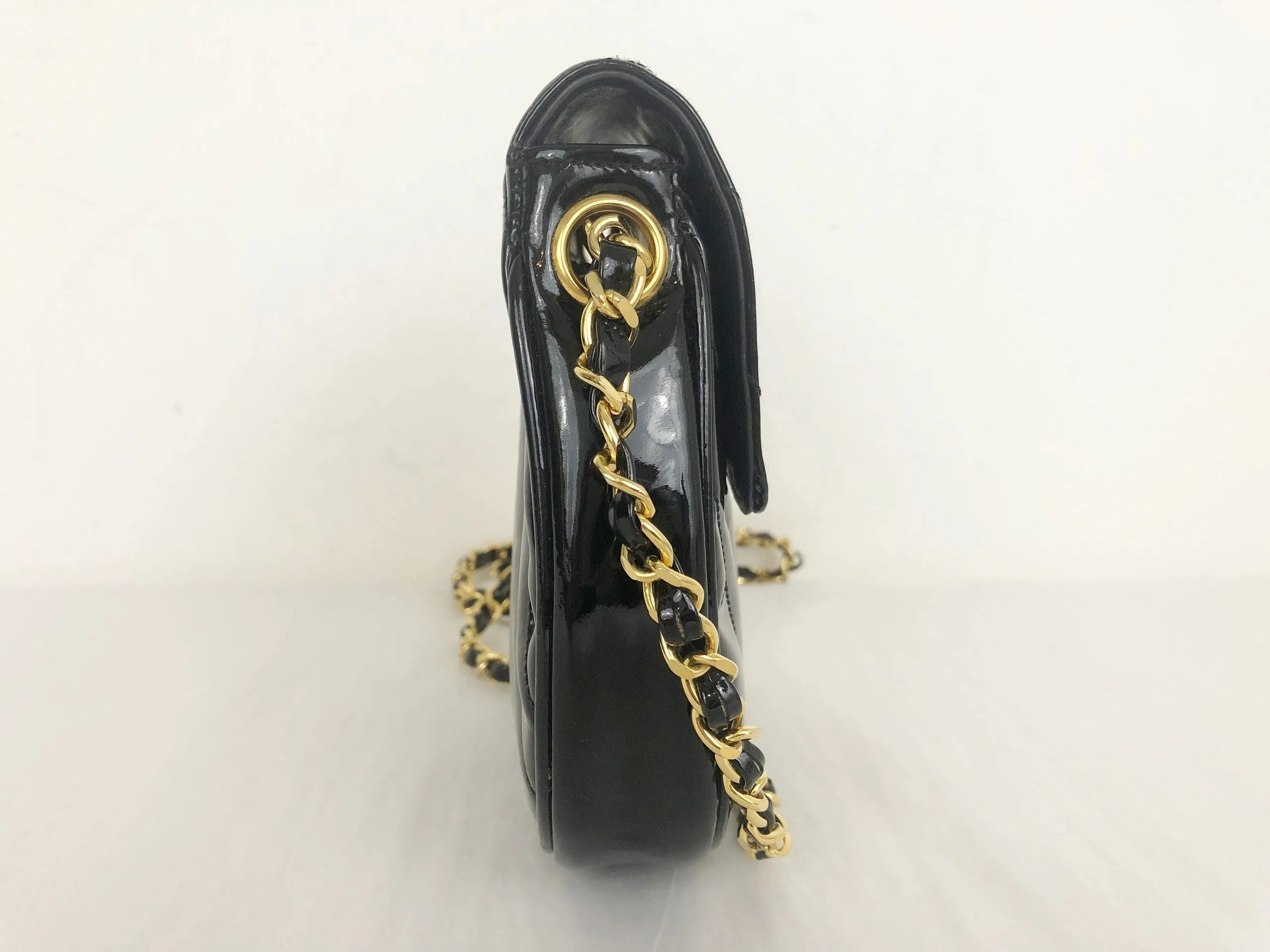 Vintage Chanel Patent Leather Shoulder Bag