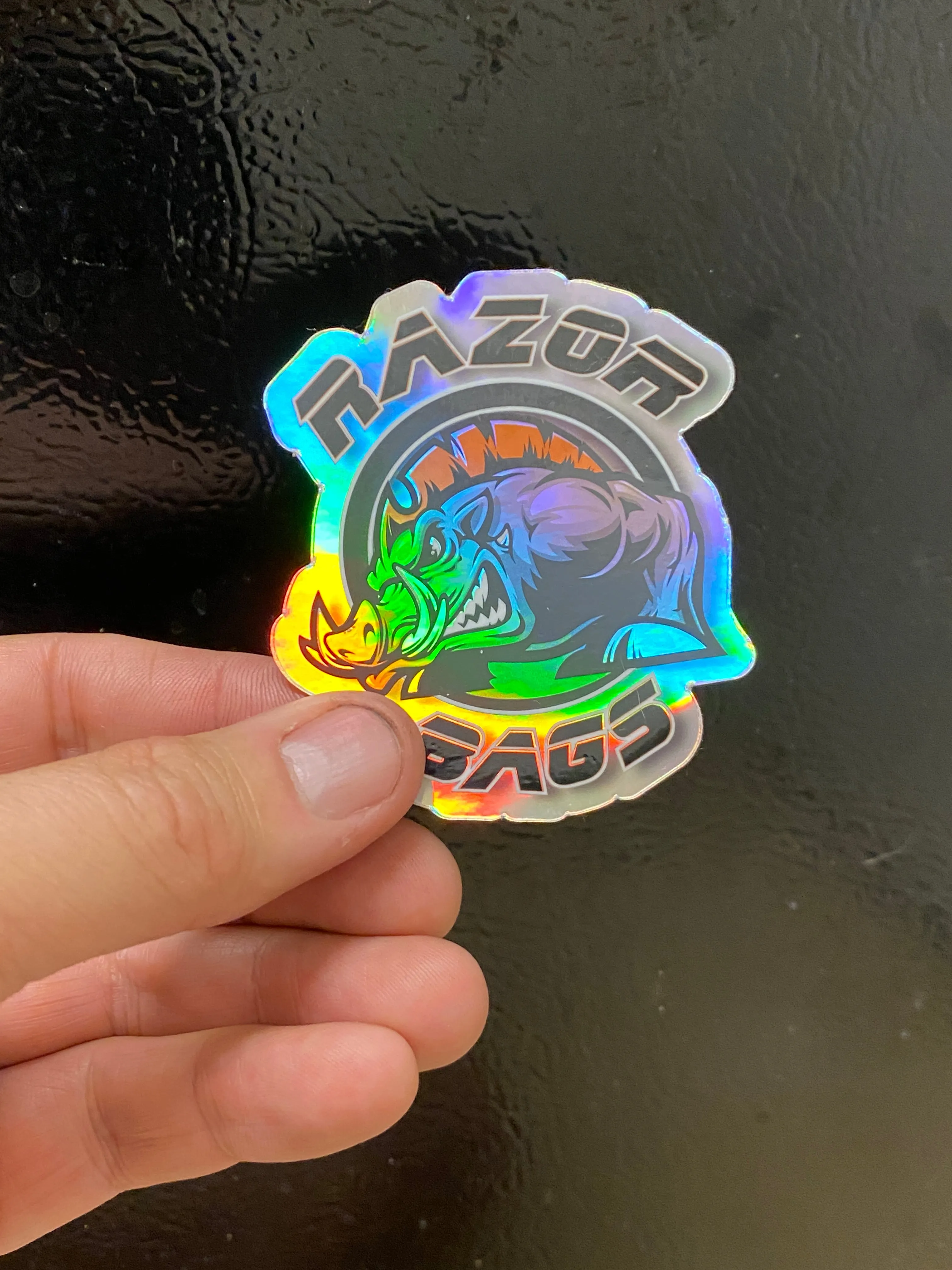 Vintage Razor Bags Logo Sticker