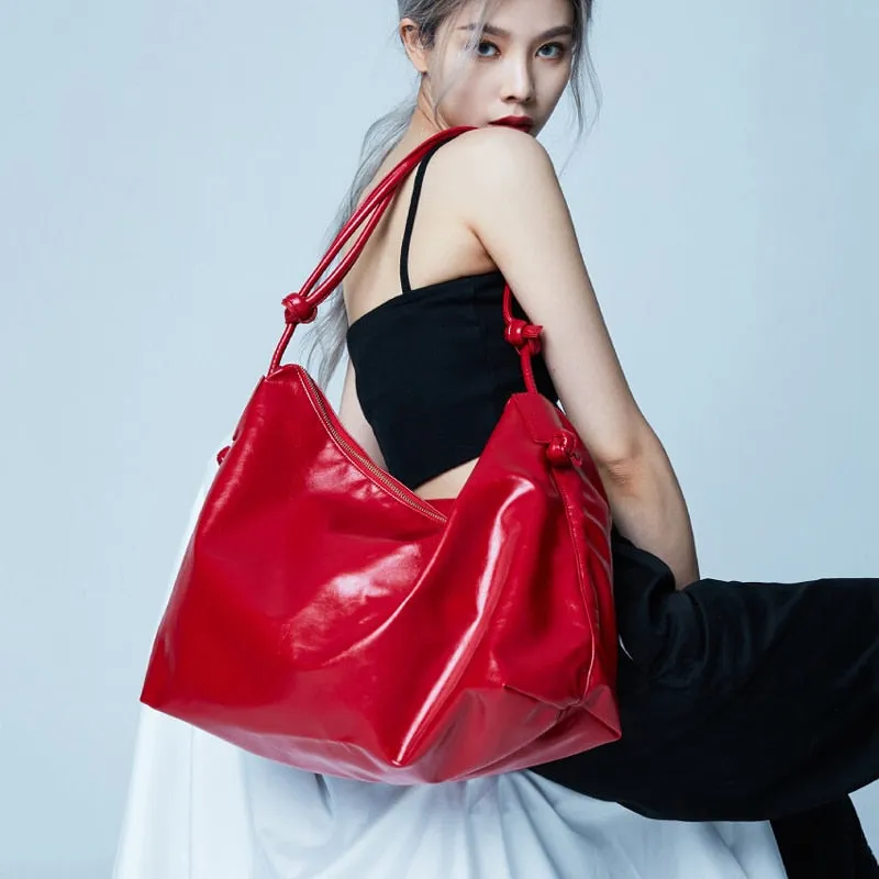 Vivica Patent Leather Look Shoulder Bags - 3 Colors