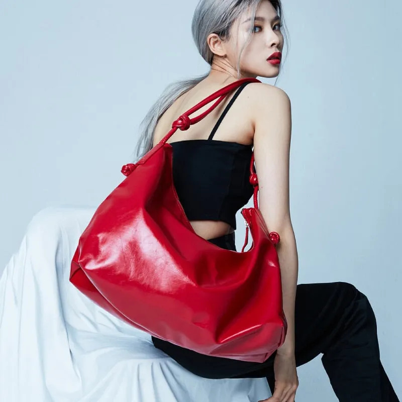 Vivica Patent Leather Look Shoulder Bags - 3 Colors