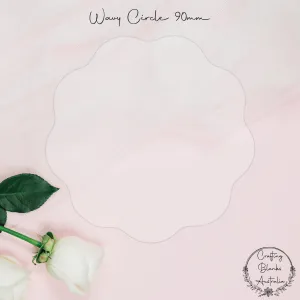 Wavy Circle • Blank Shape • 90mm