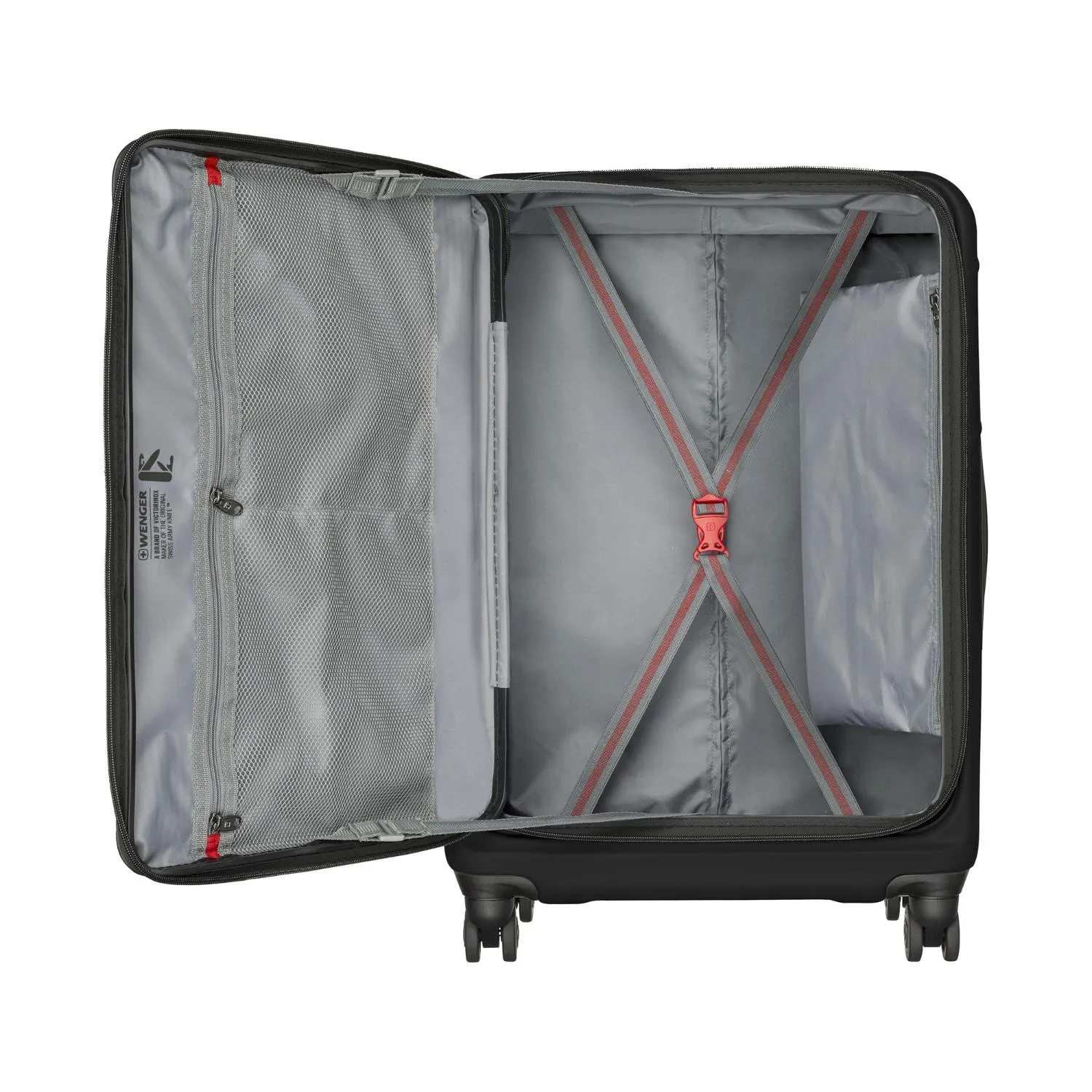 Wenger Amplix Hardside Expandable 69cm Check-In Luggage Trolley Black