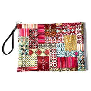 Wildflower Velvet Clutch Bag