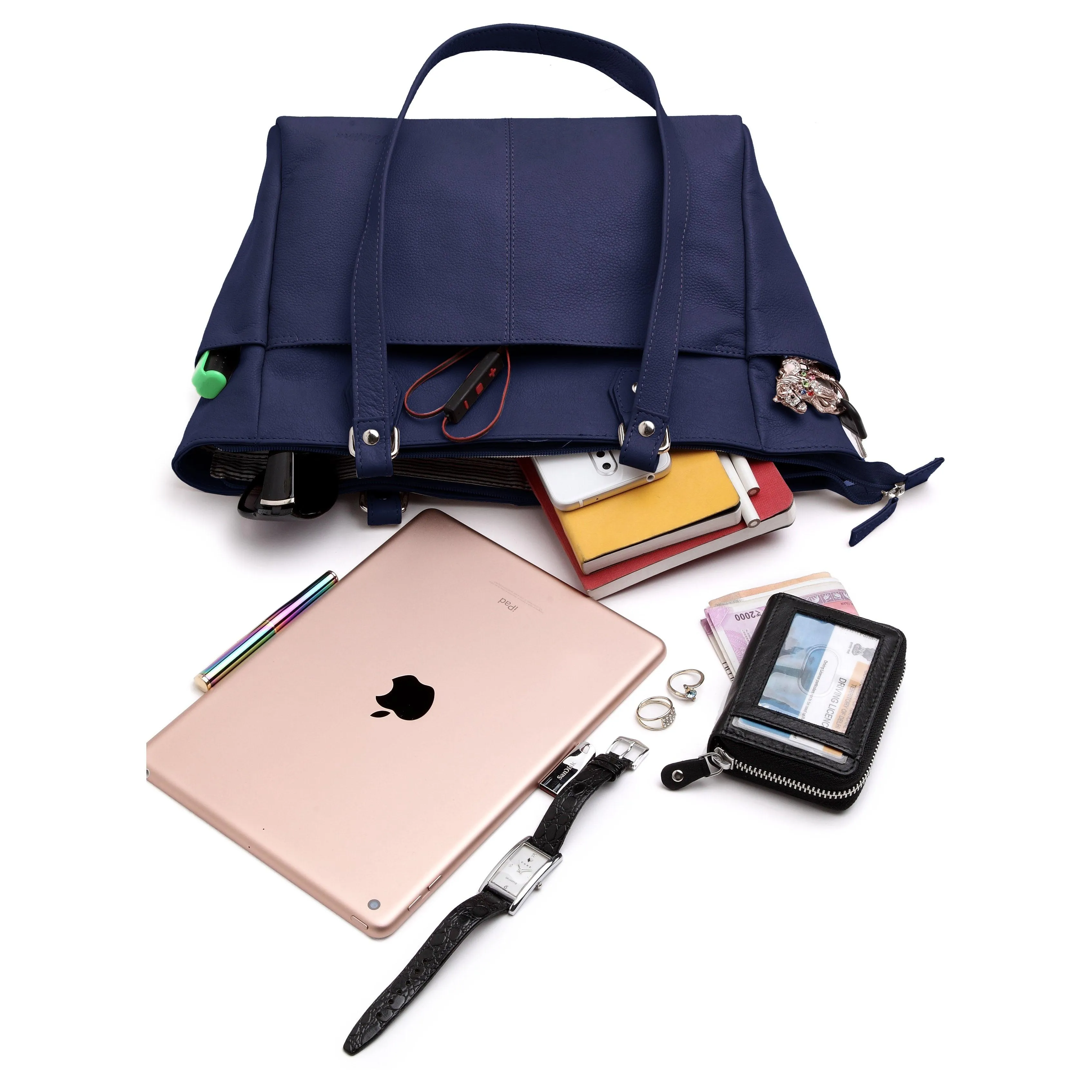 WildHorn® Upper Grain Genuine Leather Ladies Tote bag |Shoulder bag