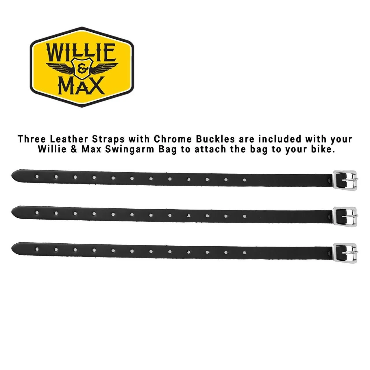 Willie & Max - Blackjack Triangular Hard Tail Saddle Bag - Left Side