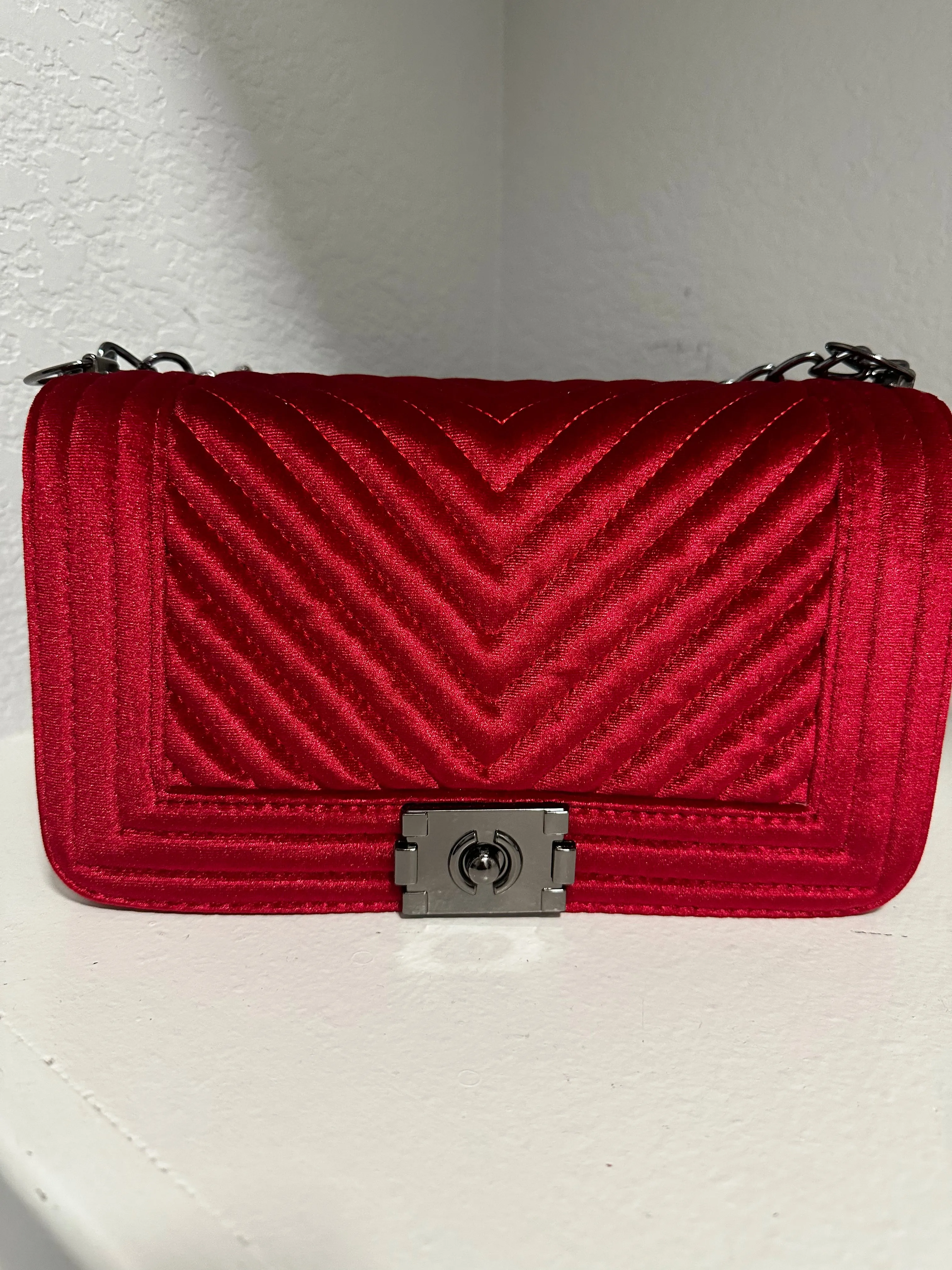 Winter Velvet Handbag