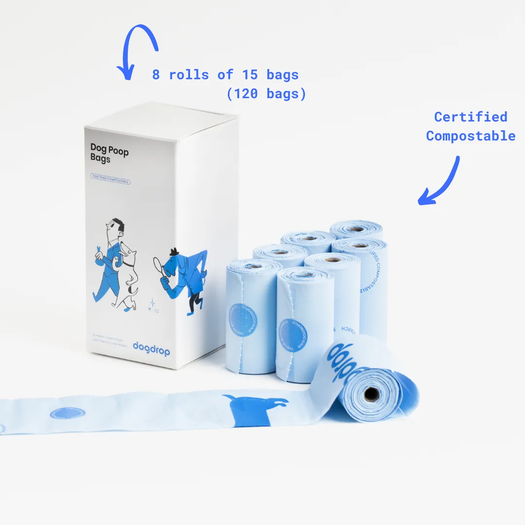 Wipes & Poop Bags Bundle - (120 poop bags   64 wipes)