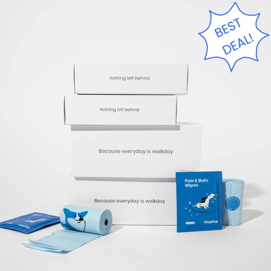 Wipes & Poop Bags Bundle - (120 poop bags   64 wipes)