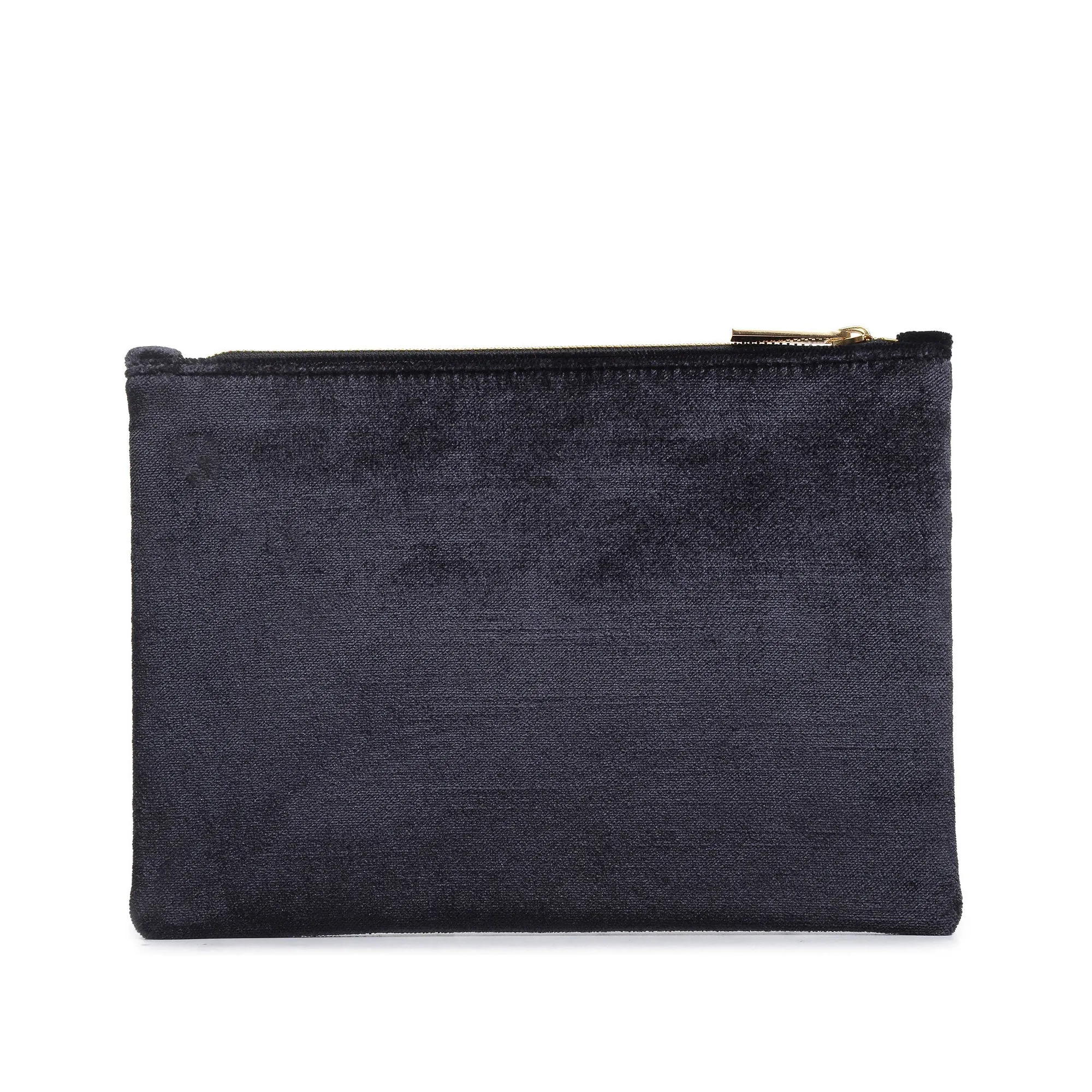 WOLF EMBROIDERED CLUTCH BAG