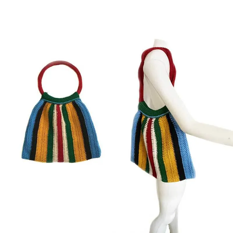 Women Purse Blue Yellow