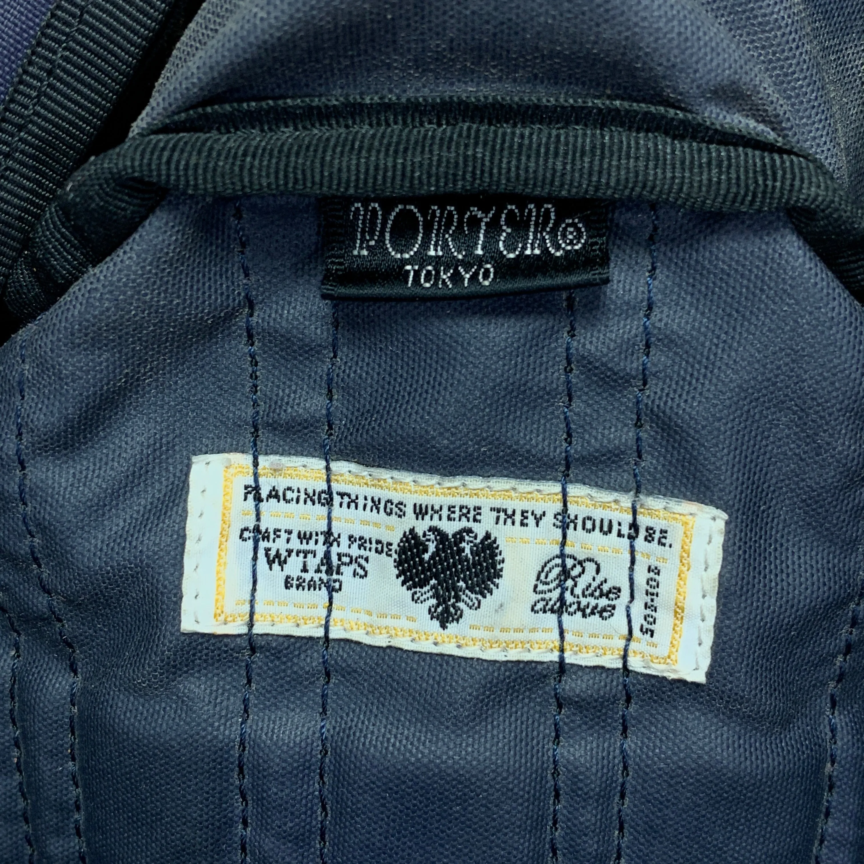 WTaps x Porter Red Dawn Nylon Leather Backpack