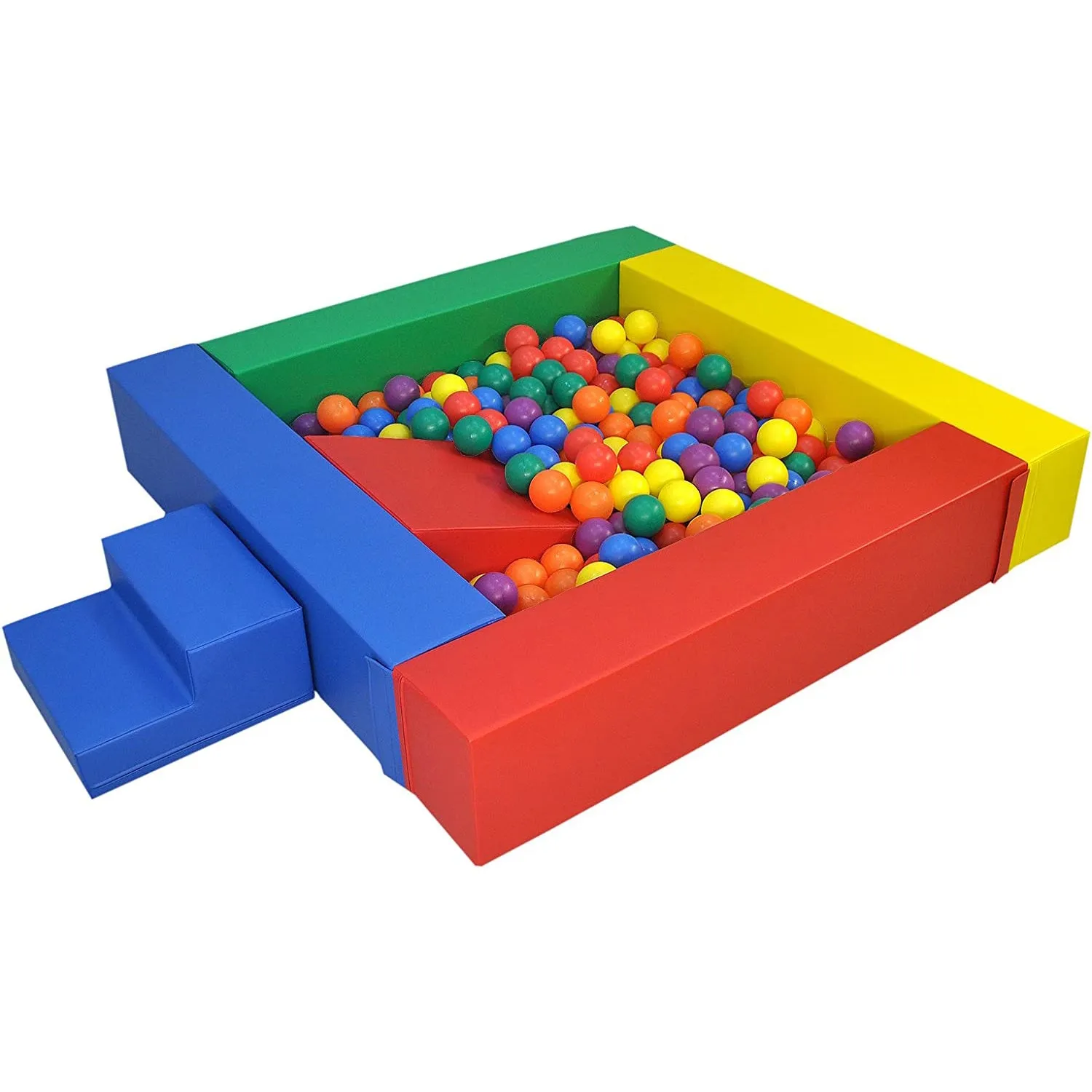 X-Large Montessori Ball Pit Soft Play Set | Ball Pool with Floor Mat & Option of Steps & Slide | 3m 