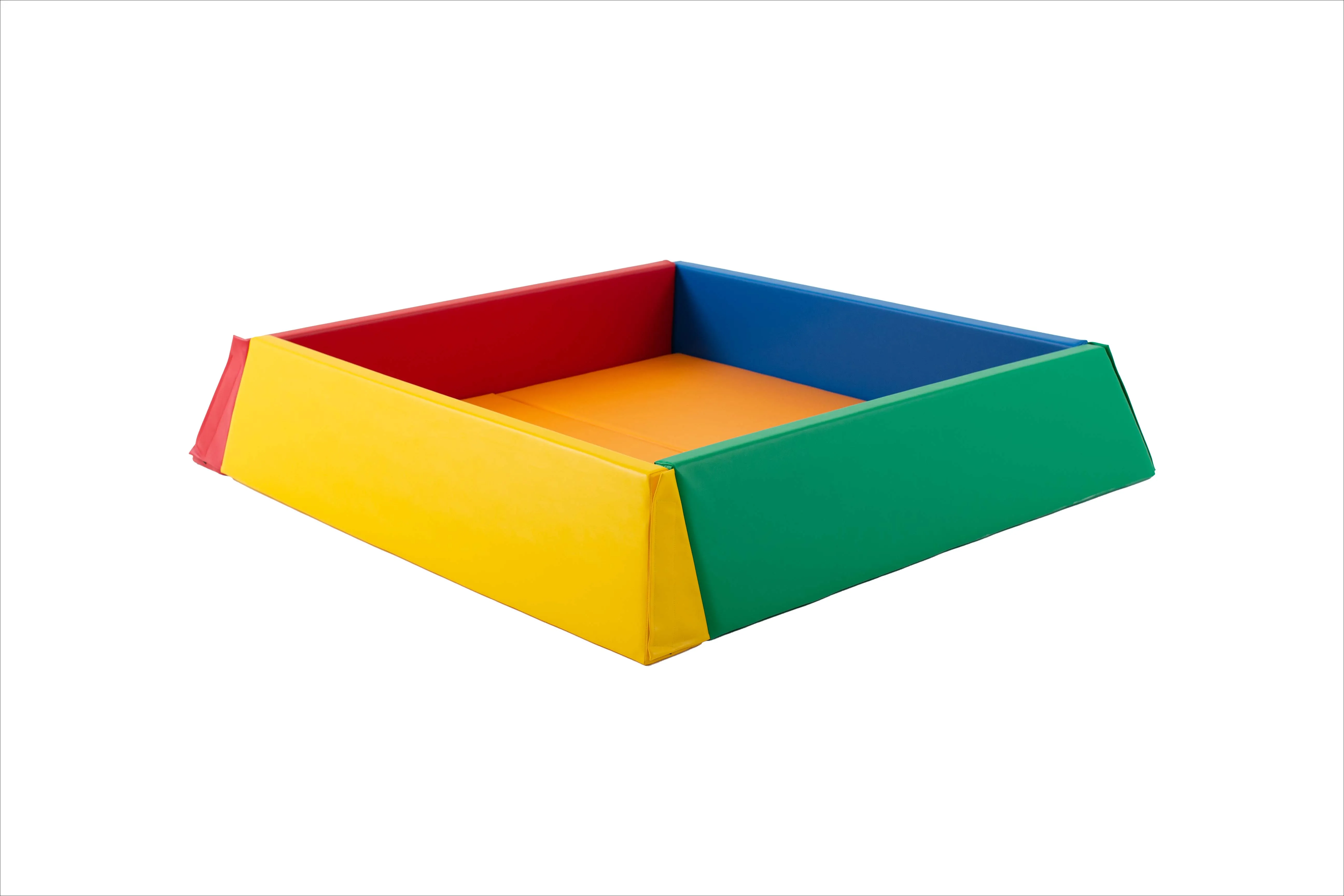 X-Large Montessori Ball Pit Soft Play Set | Ball Pool with Inner Floor Mat | 1.58m Square | Primary Colours | 3m 