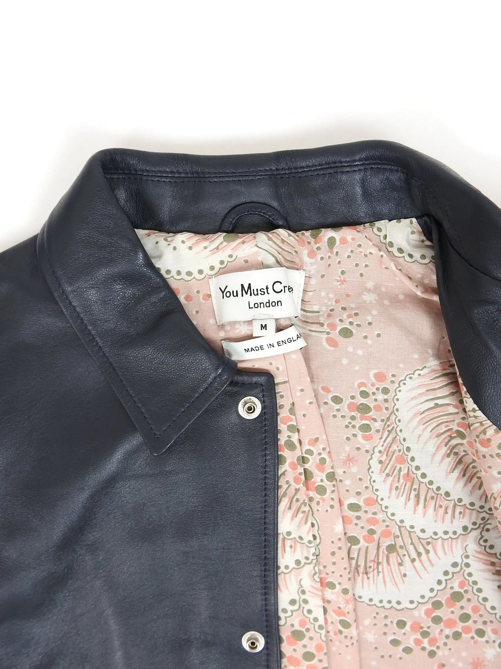YMC Leather Coach Jacket Size Medium