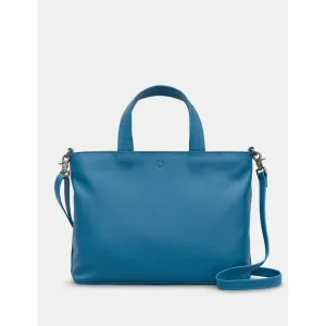 Yoshi Hampton Multiway Petrol Blue Leather Grab Bag