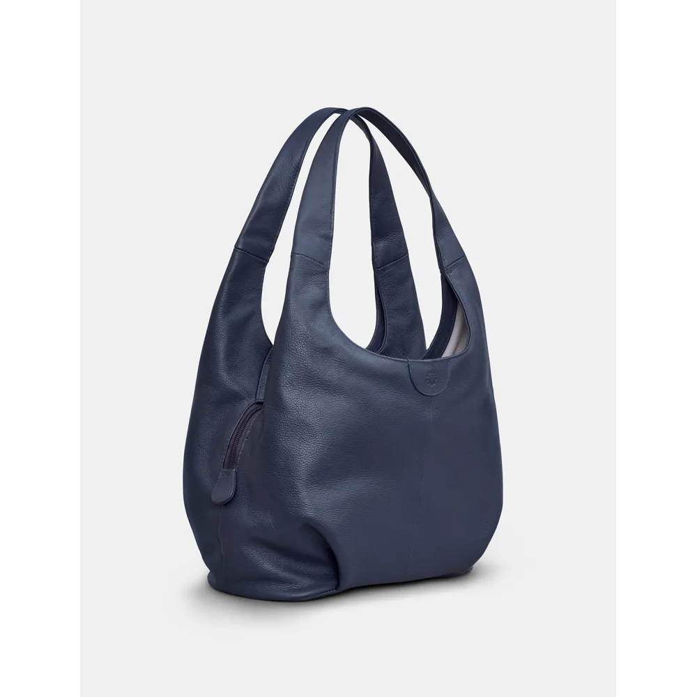 Yoshi Meehan Navy Leather Shoulder Bag