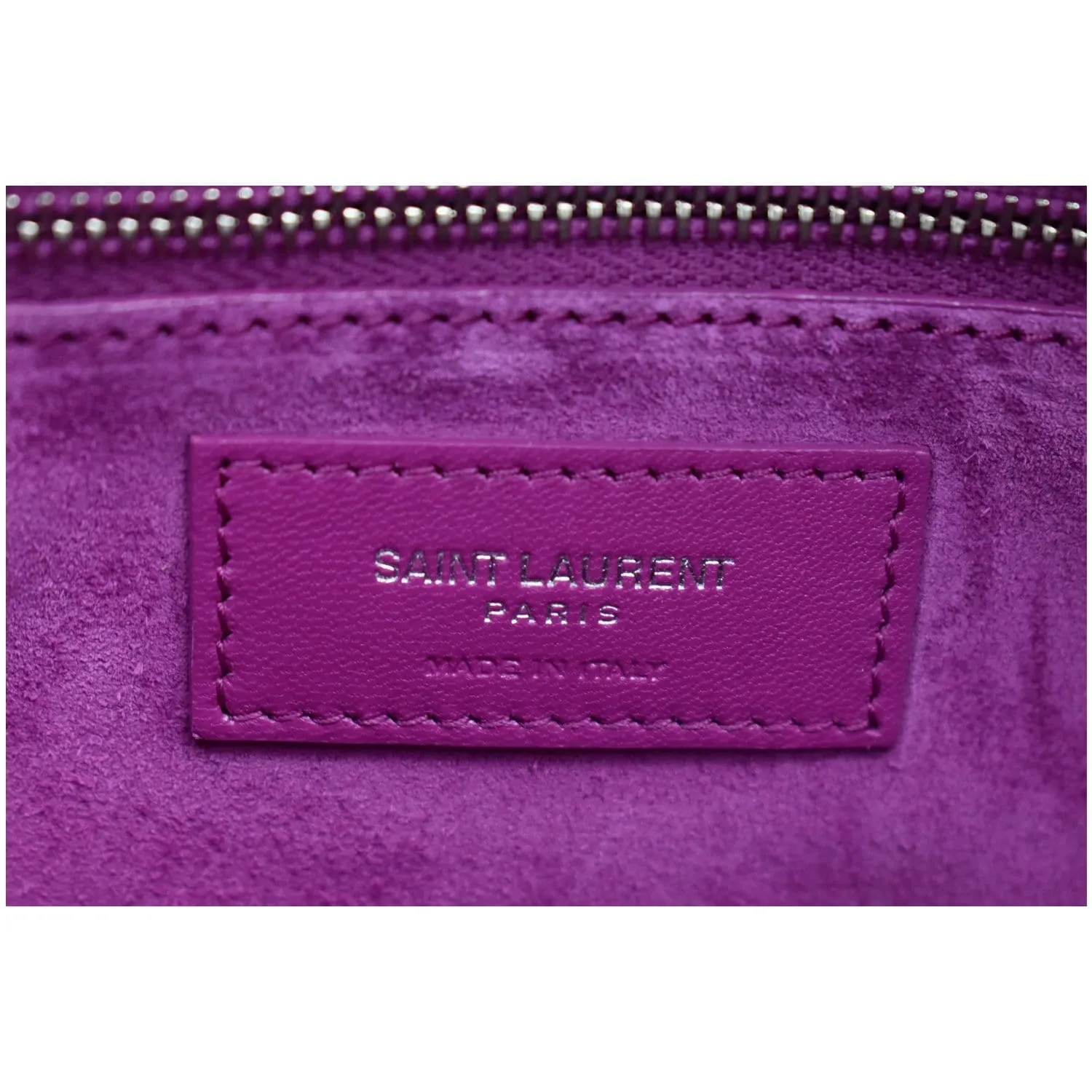 YVES SAINT LAURENT Le Carre Leather Shoulder Bag Pink - 10% OFF