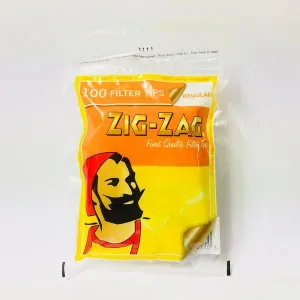 Zig Zag Regular Filters 100 Bag