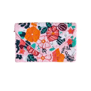 Zoda - Beaded Clutch Floral