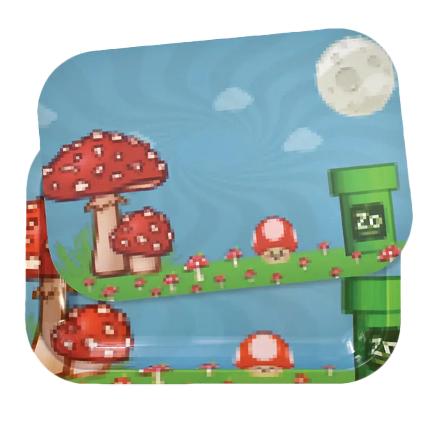 Zooted Brandz Pixel Video Game Inspired Metal Tray w/ Magnetic - (1, 5 OR 10 Count)