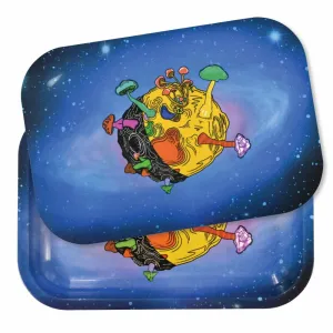 Zooted Brandz Shroomy Planet Metal Tray w/ Magnetic Lid - (1, 5 OR 10 Count)