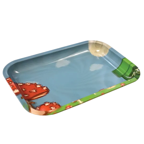 Zooted Pixel Video Game Inspired Artistic Rolling Tray